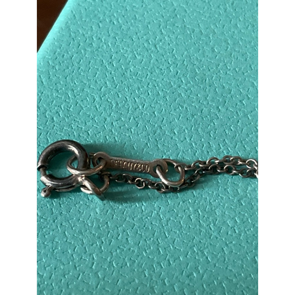 Tiffany & Co. Silver Tear Drop Necklace, 16 inch chain, NO BOX - Picture 3 of 6